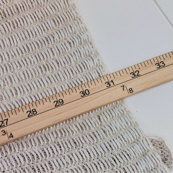 Eileen Fisher Organic Linen Blend Open Cardigan Women's Medium Open Stitch Knit - Picture 9 of 9